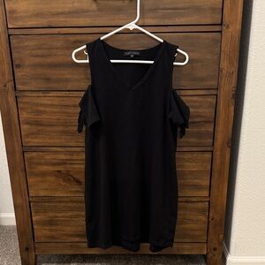 Sanctuary Black Cold Shoulder Mini Dress